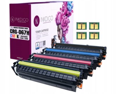 4x Toner Inkdigo do drukarek Canon CMYK zamiennik 067H wszystkie kolory