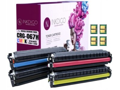 4x Toner Inkdigo do drukarek Canon CMYK zamiennik 067H wszystkie kolory