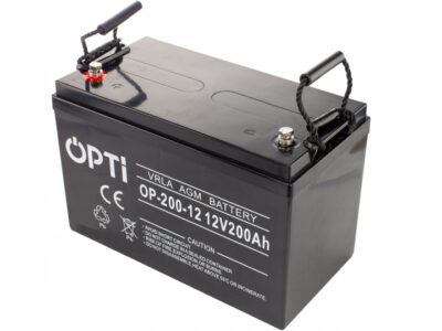 Akumulator AGM OPTI 12V 200 Ah INWERTER FALOWNIK PRZETWORNICA KAMPER