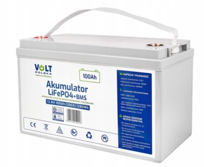 Akumulator LiFePO4 12,8V 100 Ah (100A) + BMS