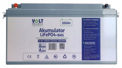 Akumulator LiFePO4 12,8V 200 Ah (200A) + BMS