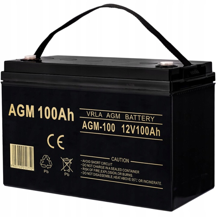 Akumulator VRLA AGM 100Ah kamper piec UPS