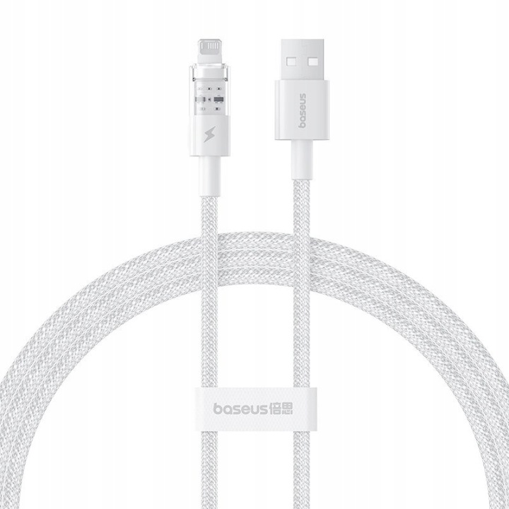 BASEUS Kabel 1m do iPhone USB-A - iPhone LIGHTNING biały 12W