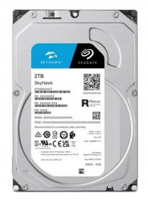 Dysk 24/7 do CCTV twardy Seagate SkyHawk 2 TB SATA III 3,5" ST2000VX017