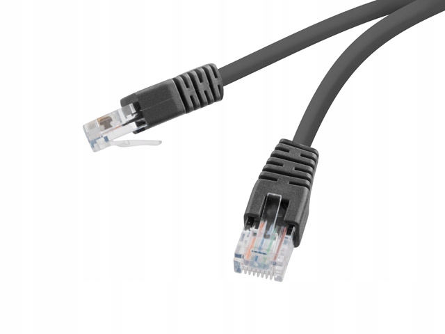 Gembird patch cord RJ45, kat. 5e, UTP, 5m, czarny (PP12-5M/BK)