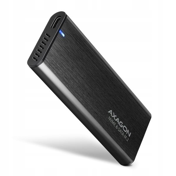 Obudowa zewnętrzna Axagon do dysków M.2 NVMe SATA SSD USB-C 3.2 G2 czarna