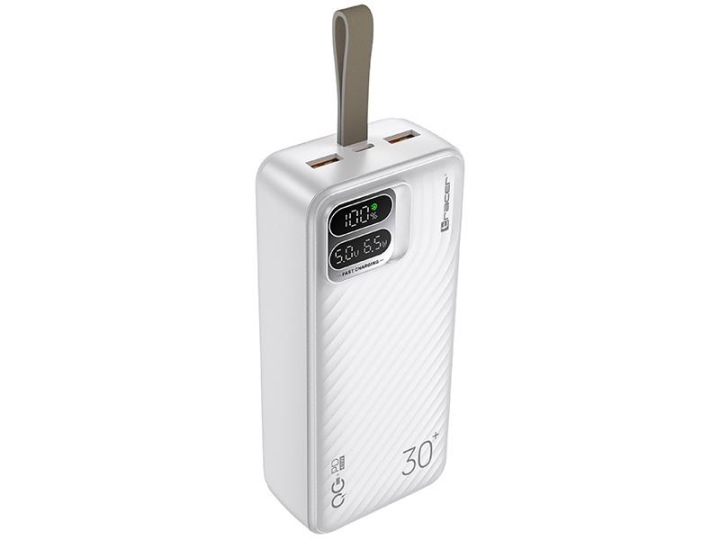 Powerbank Tracer Blaze, 30000 mAh, 65 W, biały