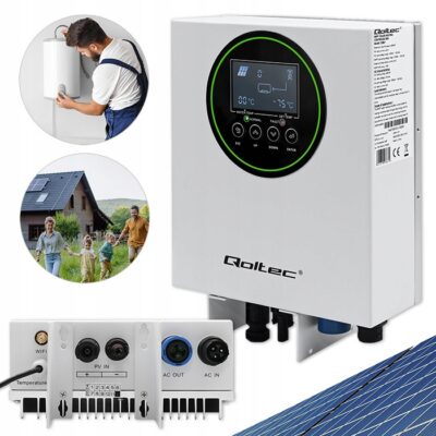 Qoltec 53867 Przetwornica do wody ECO Solar Boost MPPT BYPASS LCD 4kW Wi-fi