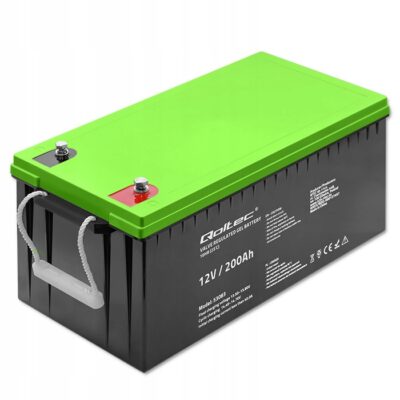 Qoltec Akumulator żelowy GEL 12V 200Ah LongLife PV UPS kamper łódź 53083