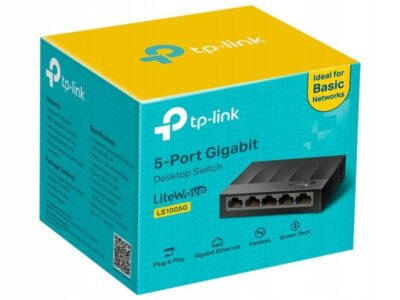 Switch TP-Link LS1005G 5x Gigabit 1000Mb/s LAN 5 portów 10/100/1000Mbps