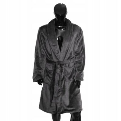 Szlafrok Comfort King, popiel, L