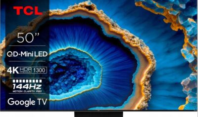 Telewizor QLED TCL 50C805 50" 4K UHD czarny