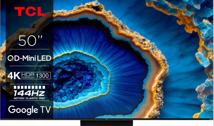 Telewizor QLED TCL 50C805 50" 4K UHD czarny