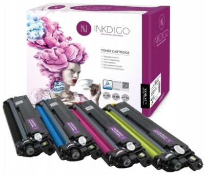Tonery INKDIGO 4 SZTUKI CMYK Black Magenta Yellow Cyan 9900 stron TN247