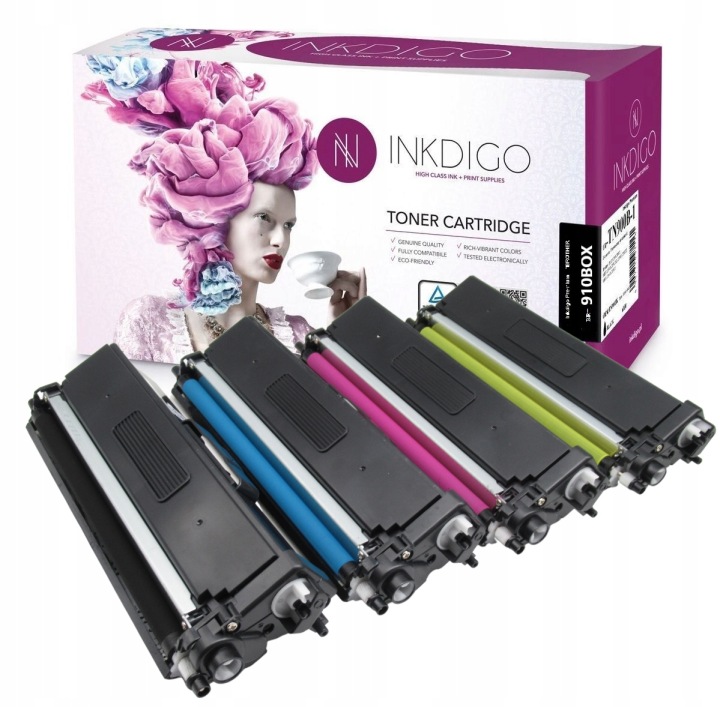 Tonery Inkdigo do Brother TN-910 CMYK komplet 4 tonery 36000 stron