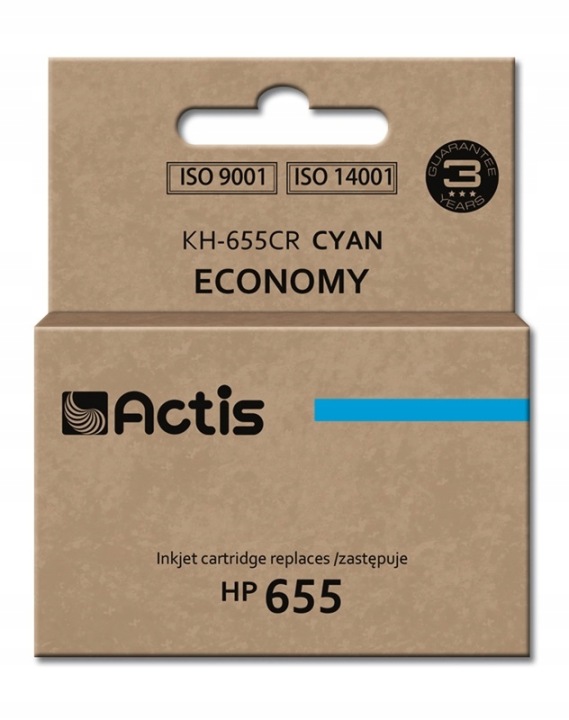 Tusz Actis KH-655CR do HP niebieski (cyan) HP 655 CZ110AE 12 ml