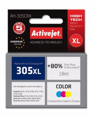 Tusz ActiveJet AH-305CRX do HP kolor HP 305